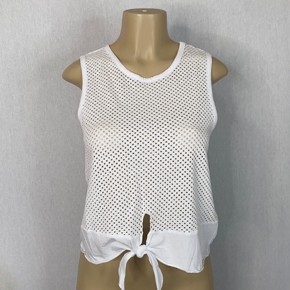 LA Made Galaxy Muscle Top. White. Size Small. New!